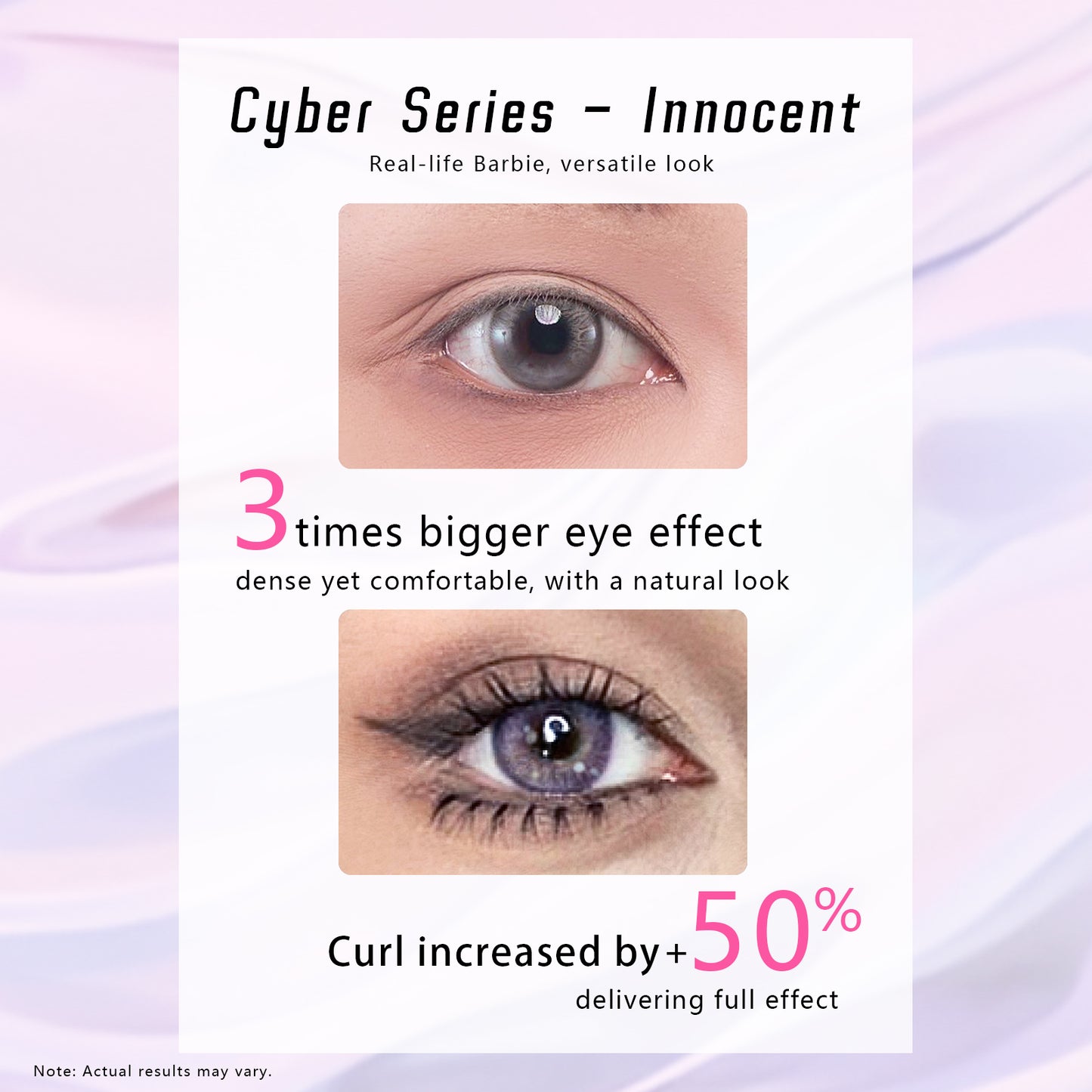 "Innocent" Double V Glue-on Upper Lashes