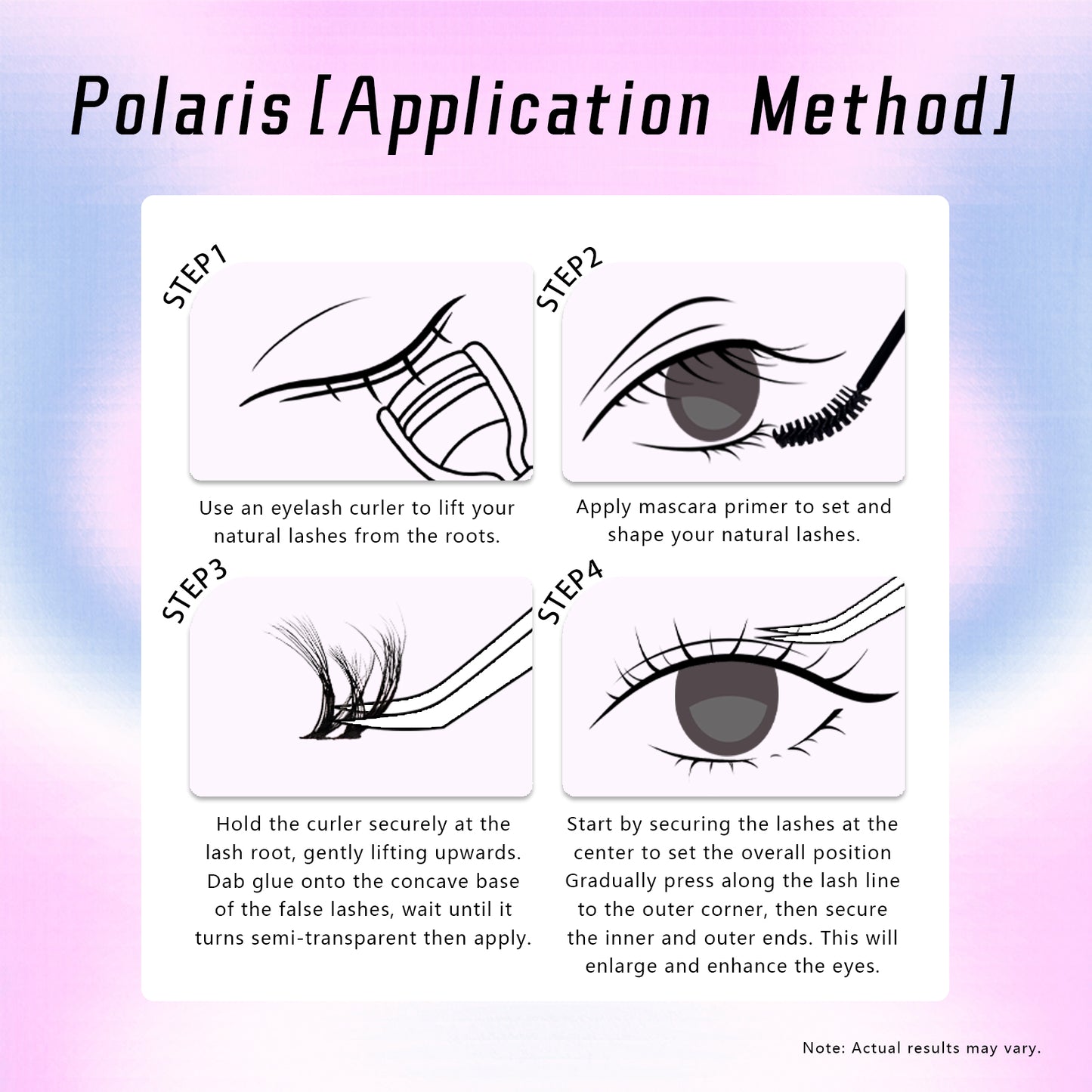 "Polaris" Simulated Hand-drawn Bottom Eyelashes