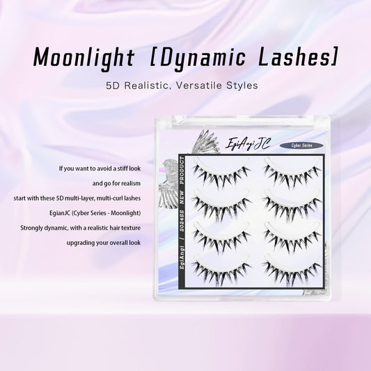 "Moonlight" 3D Realistic Glue-on Upper Lashes